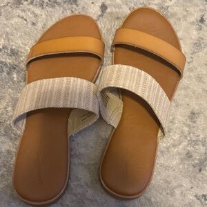 Target Tan and Cream Women's Sandals